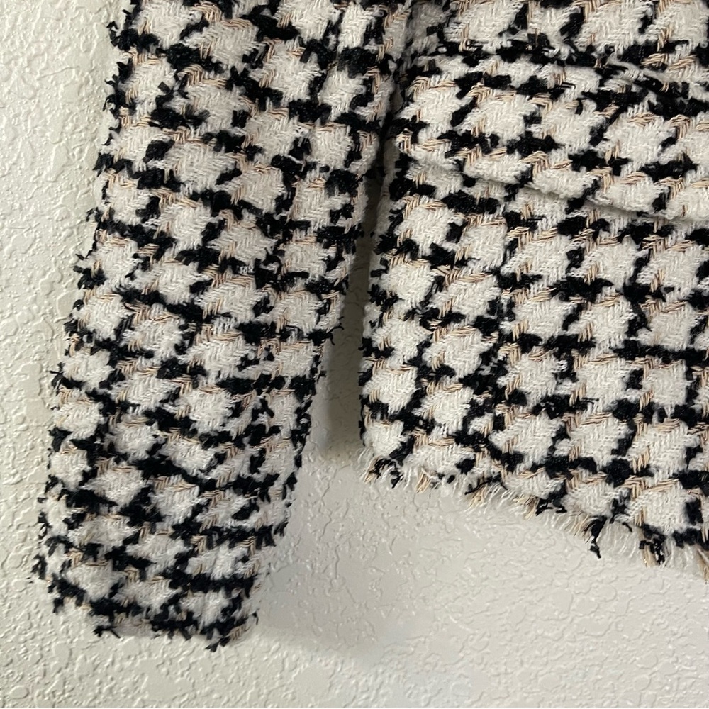 Ann Taylor Black and White Houndstooth Blazer - Picture 6 of 9